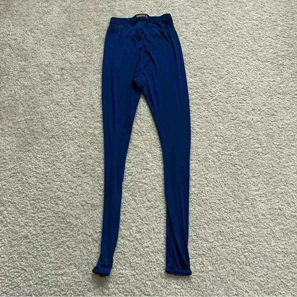 Patagonia Capilene Base Layer Leggings Blue Wm Sz Small Light Weight Polyester